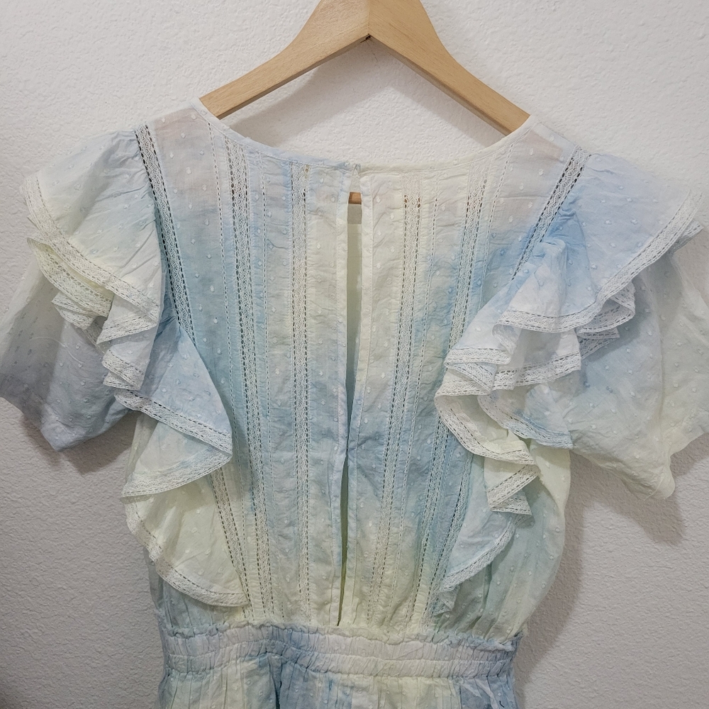 LOVESHACKFANCY Natasha Heritage Ruffle Mini Dress - Picture 8 of 11